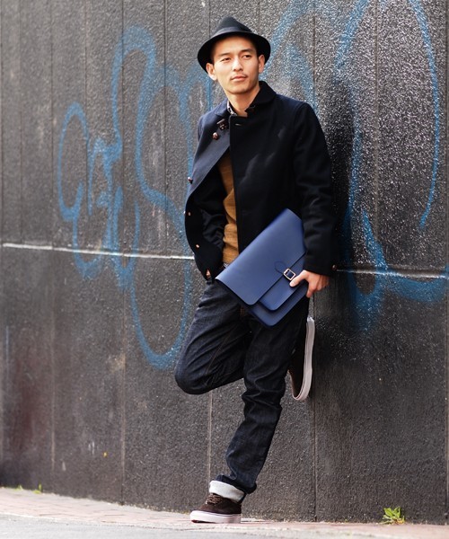 BEAMS(ビームス)の「J by Jas M.B.×BEAMS / 別注 クラッチショルダーバッグ(クラッチバッグ・メンズ・ブラック/タン/ネイビー・ONE SIZE)」の12枚目の写真