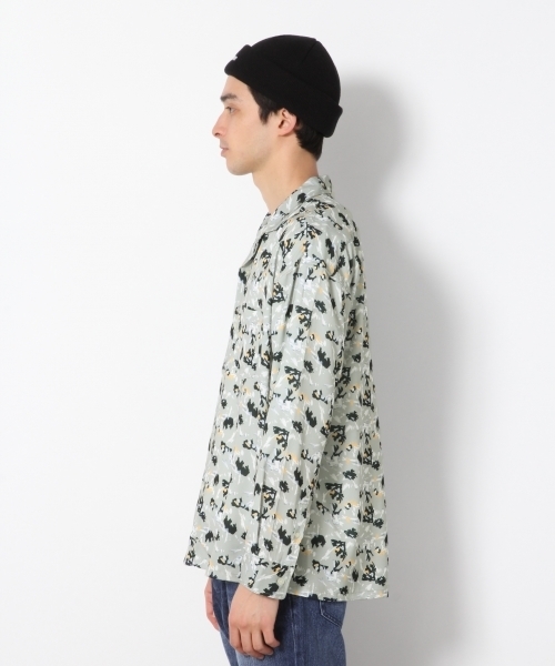 RAGEBLUE（レイジブルー）の「柄オープンカラーシャツ/788574（シャツ/ブラウス・メンズ・ネイビー/ホワイト/ベージュ・LARGE/MEDIUM/SMALL）」の6枚目の写真