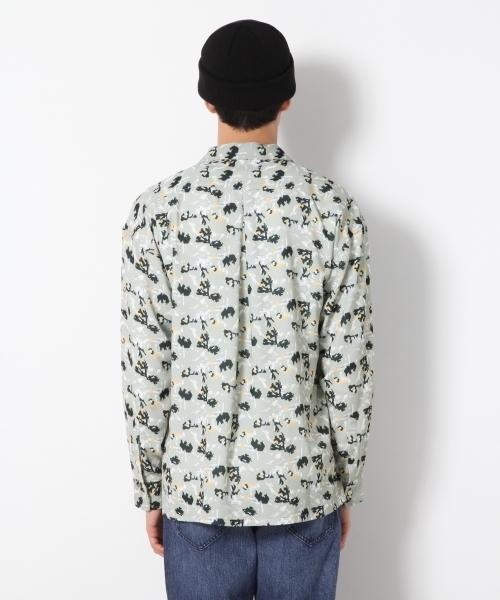 RAGEBLUE（レイジブルー）の「柄オープンカラーシャツ/788574（シャツ/ブラウス・メンズ・ネイビー/ホワイト/ベージュ・LARGE/MEDIUM/SMALL）」の7枚目の写真