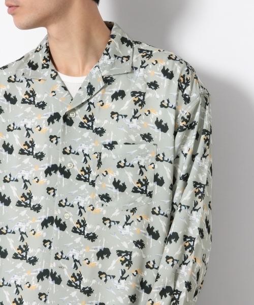 RAGEBLUE（レイジブルー）の「柄オープンカラーシャツ/788574（シャツ/ブラウス・メンズ・ネイビー/ホワイト/ベージュ・LARGE/MEDIUM/SMALL）」の9枚目の写真