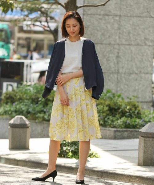 laboratory work（ラボラトリーワーク）の「ノーカラーＺＩＰブルゾン（ブルゾン・レディース・ネイビー/グレー/イエロー・MEDIUM）」の7枚目の写真