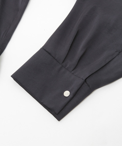 laboratory work（ラボラトリーワーク）の「ノーカラーＺＩＰブルゾン（ブルゾン・レディース・ネイビー/グレー/イエロー・MEDIUM）」の5枚目の写真