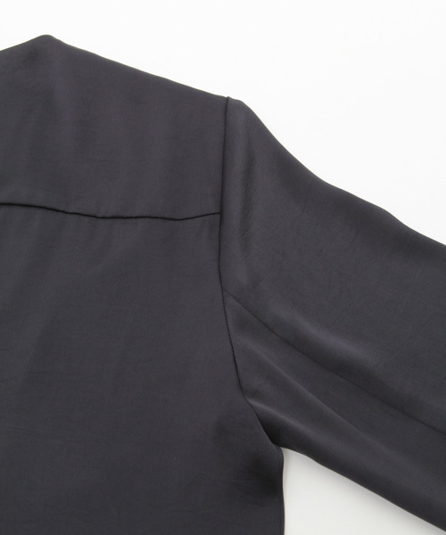 laboratory work（ラボラトリーワーク）の「ノーカラーＺＩＰブルゾン（ブルゾン・レディース・ネイビー/グレー/イエロー・MEDIUM）」の13枚目の写真