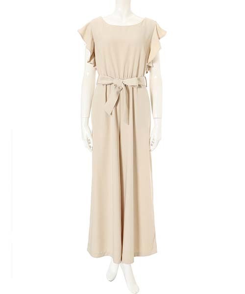 fifth(フィフス)の「フリルワイドパンツコンビネゾン(つなぎ/オールインワン・レディース・ブラック/ベージュ/グレー/ブルー/カーキ/アイボリー・MEDIUM)」の9枚目の写真