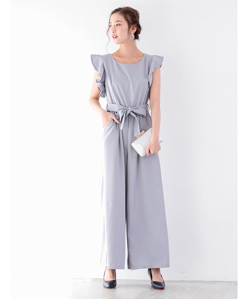 fifth（フィフス）の「フリルワイドパンツコンビネゾン（つなぎ