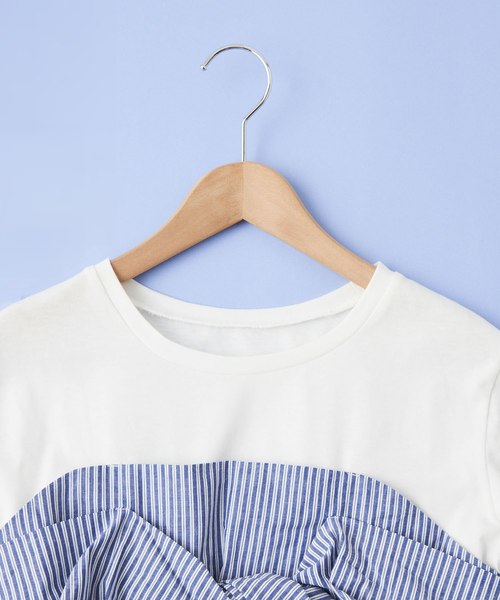 OLIVE des OLIVE（オリーブデオリーブ）の「[ZOZO限定!] ビスチェドッキングTシャツ（Tシャツ/カットソー・レディース・ブラック/ベージュ/ネイビー・FREE）」の8枚目の写真