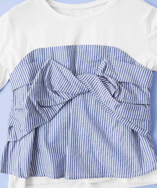 OLIVE des OLIVE（オリーブデオリーブ）の「[ZOZO限定!] ビスチェドッキングTシャツ（Tシャツ/カットソー・レディース・ブラック/ベージュ/ネイビー・FREE）」の10枚目の写真