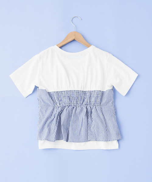 OLIVE des OLIVE（オリーブデオリーブ）の「[ZOZO限定!] ビスチェドッキングTシャツ（Tシャツ/カットソー・レディース・ブラック/ベージュ/ネイビー・FREE）」の5枚目の写真