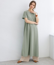 coca（coca） | エンボス加工半袖マキシワンピース(ワンピース)