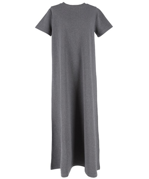 coca（coca）（コカ）の「エンボス加工半袖マキシワンピース（ワンピース・レディース・ブラック/ホワイト/ダークベージュ/ネイビー/ライトグレー/ライトグリーン/ブラウン/グレー/ベージュ・L/M）」の20枚目の写真