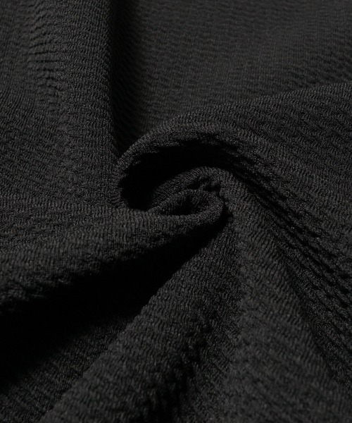 coca（coca）（コカ）の「エンボス加工半袖マキシワンピース（ワンピース・レディース・ブラック/ホワイト/ダークベージュ/ネイビー/ライトグレー/ライトグリーン/ブラウン/グレー/ベージュ・L/M）」の10枚目の写真