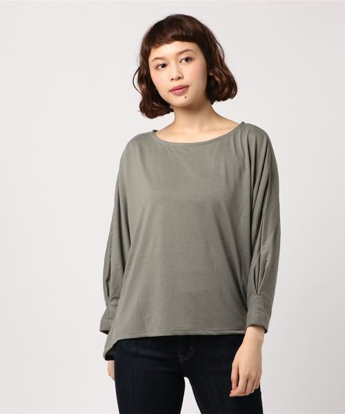 AMERICAN HOLIC（アメリカンホリック）の「・ドルマン脇タックカットプルオーバー（Tシャツ/カットソー・レディース・オフホワイト/カーキ/ブラック/ネイビー・FREE）」の17枚目の写真