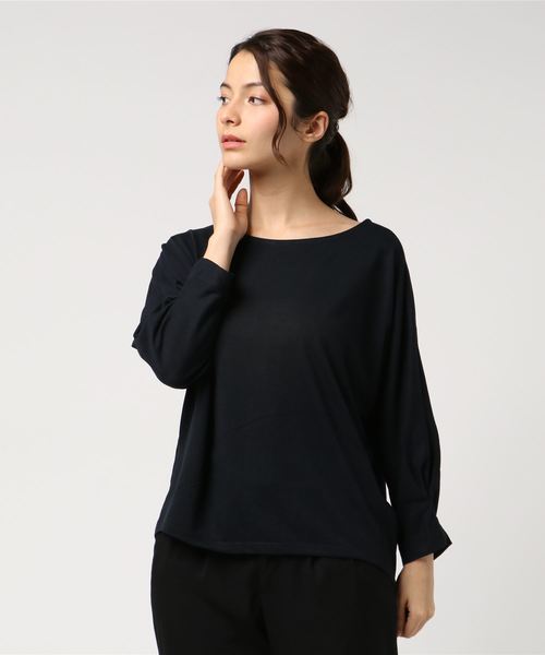 AMERICAN HOLIC（アメリカンホリック）の「・ドルマン脇タックカットプルオーバー（Tシャツ/カットソー・レディース・オフホワイト/カーキ/ブラック/ネイビー・FREE）」の4枚目の写真