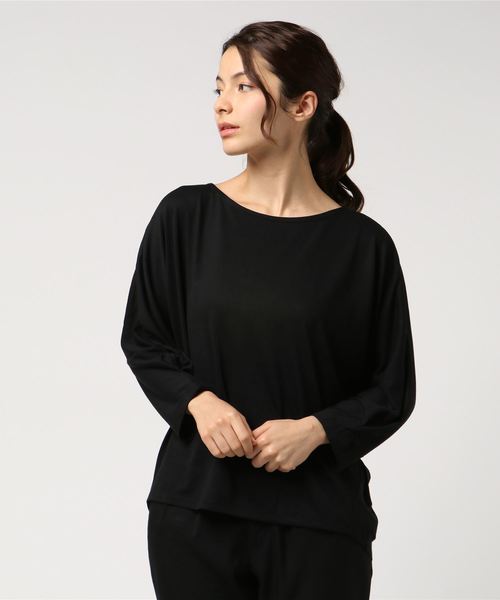 AMERICAN HOLIC（アメリカンホリック）の「・ドルマン脇タックカットプルオーバー（Tシャツ/カットソー・レディース・オフホワイト/カーキ/ブラック/ネイビー・FREE）」の2枚目の写真