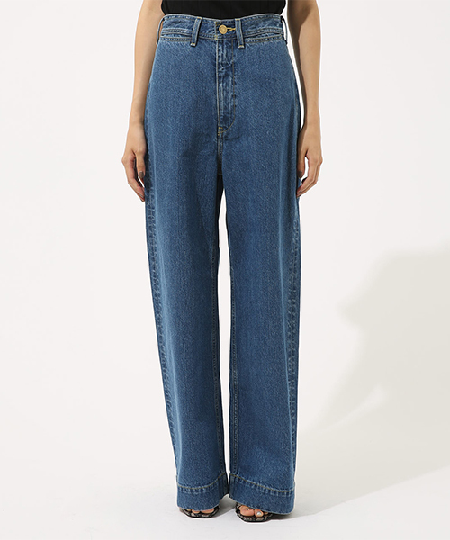 AZUL by moussy（アズールバイマウジー）の「ダーツワイドデニム（デニムパンツ・レディース・ワンウォッシュ/ブルー・MEDIUM/LARGE/X-SMALL/SMALL）」の14枚目の写真