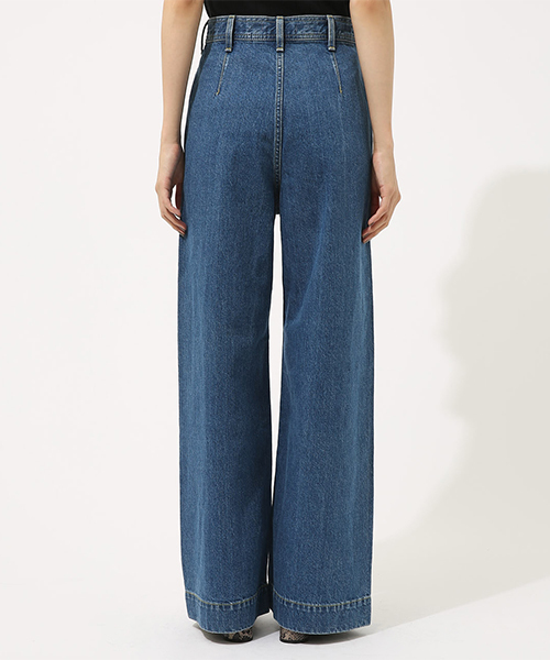 AZUL by moussy（アズールバイマウジー）の「ダーツワイドデニム（デニムパンツ・レディース・ワンウォッシュ/ブルー・MEDIUM/LARGE/X-SMALL/SMALL）」の16枚目の写真