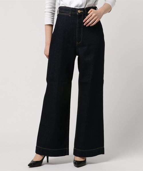 AZUL by moussy（アズールバイマウジー）の「ダーツワイドデニム（デニムパンツ・レディース・ワンウォッシュ/ブルー・MEDIUM/LARGE/X-SMALL/SMALL）」の19枚目の写真