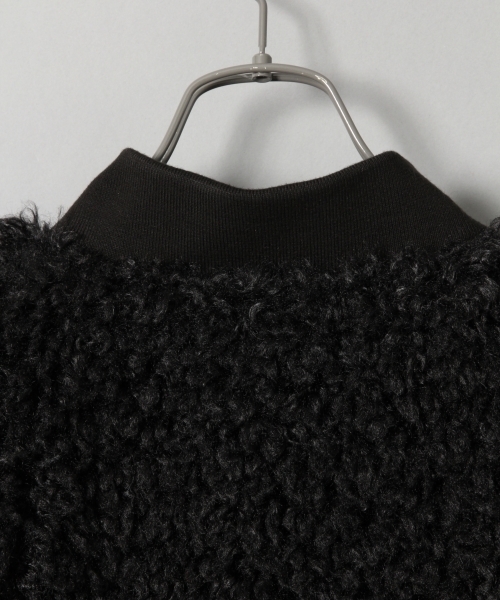 JEANASIS（ジーナシス）の「リバーシブルロングボアMA-1/811920（ブルゾン・レディース・ブラック/カーキ・FREE）」の17枚目の写真