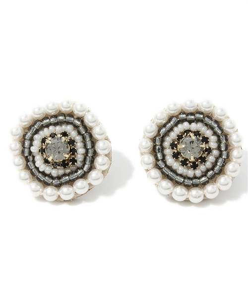 Another Edition（アナザーエディション）の「AE BEADS ER（イヤリング・レディース・ブラック/ターコイズブルー・フリー）」の2枚目の写真