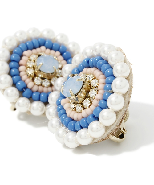 Another Edition（アナザーエディション）の「AE BEADS ER（イヤリング・レディース・ブラック/ターコイズブルー・フリー）」の3枚目の写真