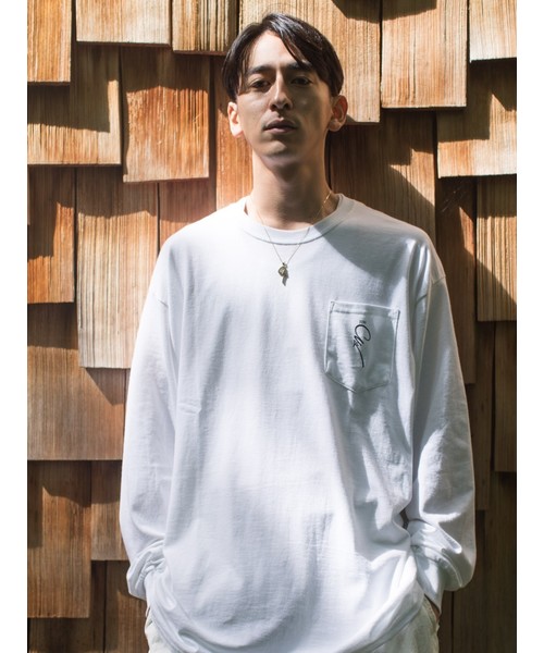 GOOD ￥ELLA（グッドイェラ）の「【GOOD ￥ELLA 】プリントL/S ポケTee（Tシャツ/カットソー）」 WEAR