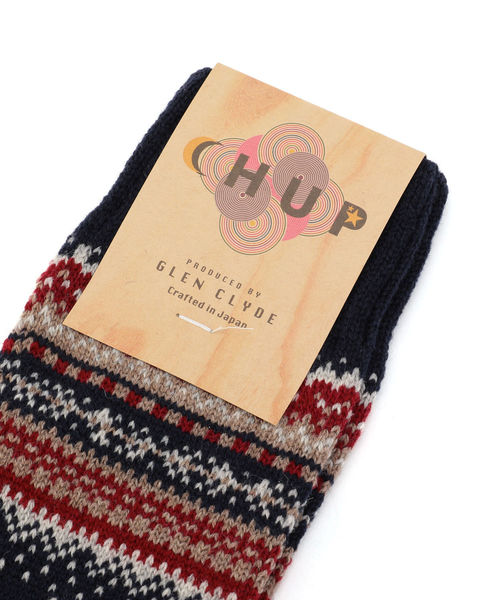 CHUP（チュプ）の「CHUP: 【CHRISTMAS】ソックス（ソックス/靴下・メンズ・ネイビー/レッド・ONE SIZE）」の3枚目の写真