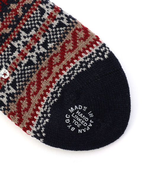 CHUP（チュプ）の「CHUP: 【CHRISTMAS】ソックス（ソックス/靴下・メンズ・ネイビー/レッド・ONE SIZE）」の4枚目の写真