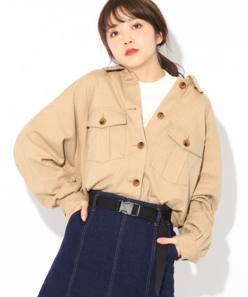 Heather（ヘザー）の「メランジＢＩＧシャツ　 830713（シャツ/ブラウス・レディース・ホワイト/ベージュ/ピンク・FREE）」の16枚目の写真