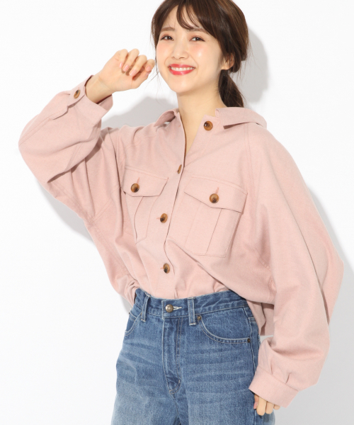 Heather（ヘザー）の「メランジＢＩＧシャツ　 830713（シャツ/ブラウス・レディース・ホワイト/ベージュ/ピンク・FREE）」の15枚目の写真