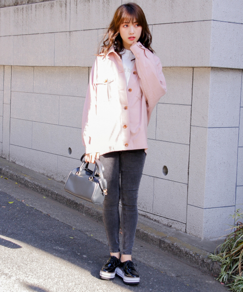 Heather（ヘザー）の「メランジＢＩＧシャツ　 830713（シャツ/ブラウス・レディース・ホワイト/ベージュ/ピンク・FREE）」の18枚目の写真