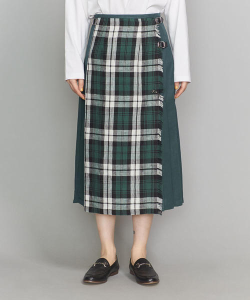 美品✨O'NEIL of DUBLIN リネンキルトマキシスカート F スカート オニールオブダブリンリネンマキシスカート Easy Maxi