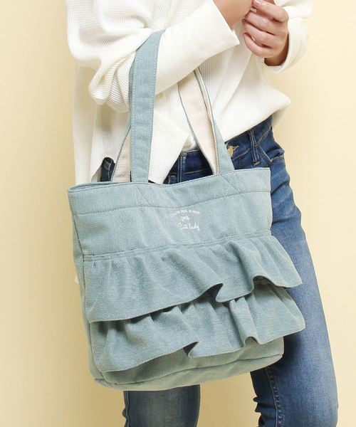 フリル ソフトトートバッグ トートバッグ Passage トートバッグ Passage Mignon Flaneur パサージュミニョンフラヌール のファッション バッグ セール