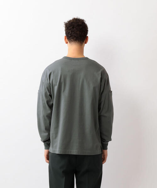Steven Alan(スティーブンアラン)の「<tone> POCKET LONG SLEEVE TEE/Tシャツ(Tシャツ/カットソー・メンズ・ブラウン/グレー・3/2)」の11枚目の写真