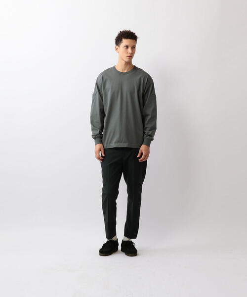 Steven Alan(スティーブンアラン)の「<tone> POCKET LONG SLEEVE TEE/Tシャツ(Tシャツ/カットソー・メンズ・ブラウン/グレー・3/2)」の3枚目の写真