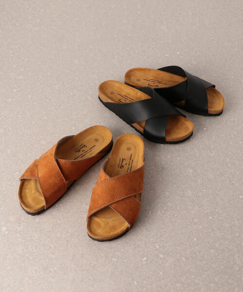 green label relaxing(グリーンレーベルリラクシング)の「SC SENCILLO GLR クロスサンダル(サンダル・メンズ・ブラウン/ブラック・41/42/43)」の3枚目の写真