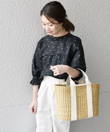 liflattie ships | liflattie ships:リネンドットシャーリング7/Sブラウス◇(シャツ/ブラウス)