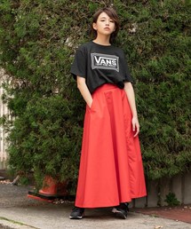 VANS/ヴァンズ Checker Box Logo S/S T-Shirt