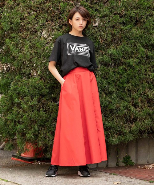 VANS(バンズ)の「VANS/ヴァンズ Checker Box Logo S/S T-Shirt(Tシャツ/カットソー・メンズ・ホワイト/オレンジ/ブラック・M/XL/S/L)」の7枚目の写真