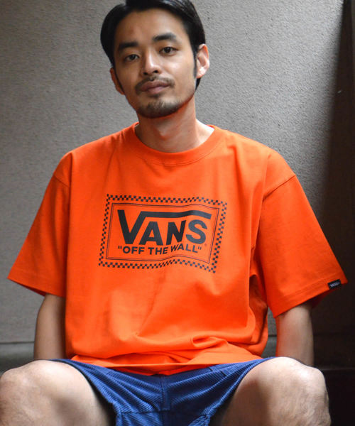 VANS(バンズ)の「VANS/ヴァンズ Checker Box Logo S/S T-Shirt(Tシャツ/カットソー・メンズ・ホワイト/オレンジ/ブラック・M/XL/S/L)」の22枚目の写真