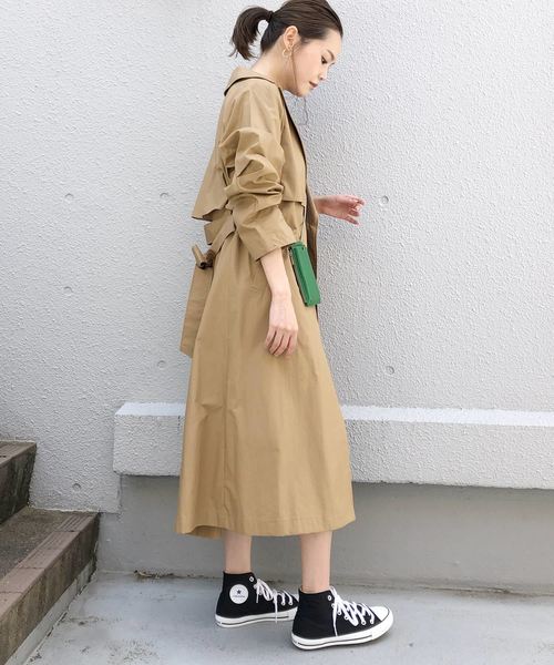 HERENCIA(ヘレンチア)の「セパレート風トレンチコート(トレンチコート・レディース・ブラック/ベージュ/ブルー・MEDIUM)」の17枚目の写真