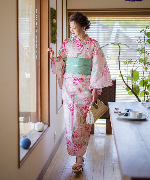 kimonomachi(キモノマチ)の「レディース 浴衣帯 自然な形の作り帯 小袋帯 半幅帯 浴衣帯 角出し風タイプ(和装小物・レディース・パープル/イエロー/オレンジ/インディゴブルー/ライトグリーン/エメラルド/グリーン系その他/ブルー系その他/ライトパープル/ライトイエロー/オレンジ系その他/レッド系その他/レッド系その他2/ネイビー・ONE SIZE)」の21枚目の写真