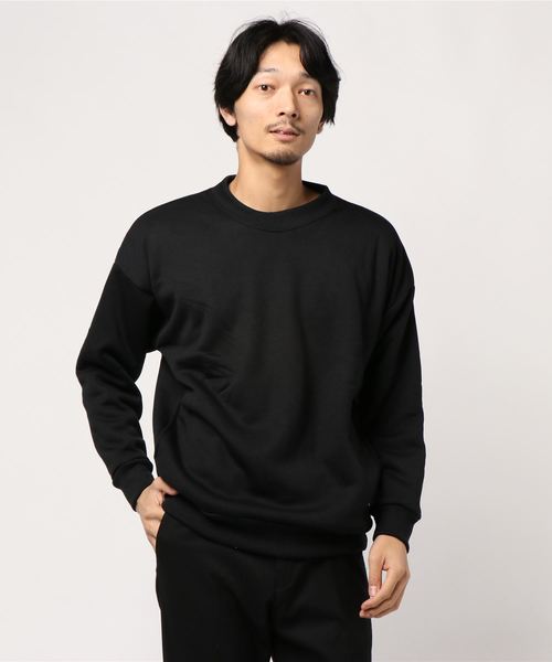 STYLEBLOCK(スタイルブロック)の「裏ボアビッグシルエットスウェットトレーナー(スウェット・メンズ・ブラック/杢グレー/ベージュ・M/L)」の2枚目の写真