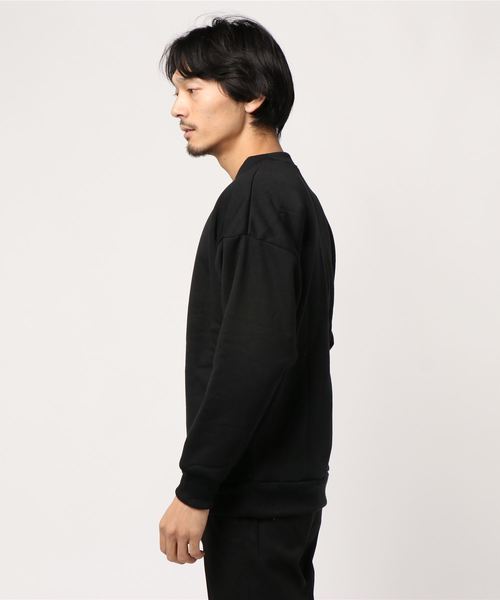 STYLEBLOCK(スタイルブロック)の「裏ボアビッグシルエットスウェットトレーナー(スウェット・メンズ・ブラック/杢グレー/ベージュ・M/L)」の5枚目の写真