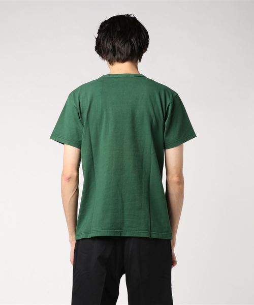 Denime（ドゥニーム）の「DENIME TEE INDIGO DYE プリントT（Tシャツ/カットソー・メンズ・ホワイト/ネイビー/グリーン・SMALL/MEDIUM/X-LARGE/LARGE）」の5枚目の写真