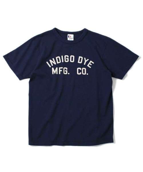 Denime（ドゥニーム）の「DENIME TEE INDIGO DYE プリントT（Tシャツ/カットソー・メンズ・ホワイト/ネイビー/グリーン・SMALL/MEDIUM/X-LARGE/LARGE）」の3枚目の写真