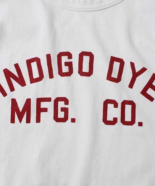 Denime（ドゥニーム）の「DENIME TEE INDIGO DYE プリントT（Tシャツ/カットソー・メンズ・ホワイト/ネイビー/グリーン・SMALL/MEDIUM/X-LARGE/LARGE）」の6枚目の写真