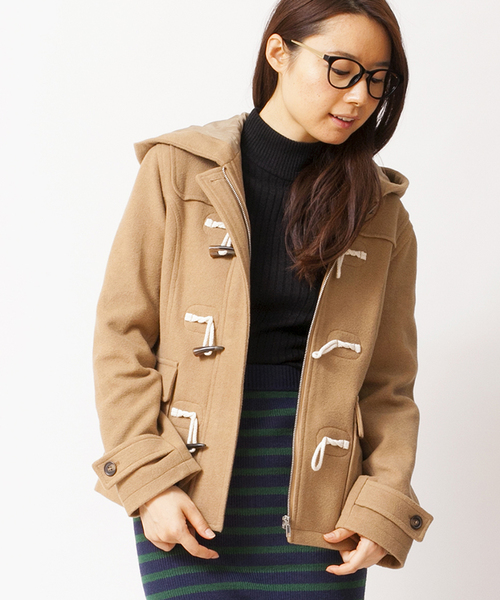 WEGO(ウィゴー)の「WEGO/ショートダッフルコート(ダッフルコート・レディース・アイボリー/ネイビー/キャメル/レッド・LARGE/MEDIUM)」の4枚目の写真