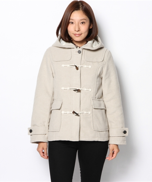 WEGO(ウィゴー)の「WEGO/ショートダッフルコート(ダッフルコート・レディース・アイボリー/ネイビー/キャメル/レッド・LARGE/MEDIUM)」の15枚目の写真