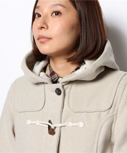WEGO(ウィゴー)の「WEGO/ショートダッフルコート(ダッフルコート・レディース・アイボリー/ネイビー/キャメル/レッド・LARGE/MEDIUM)」の9枚目の写真