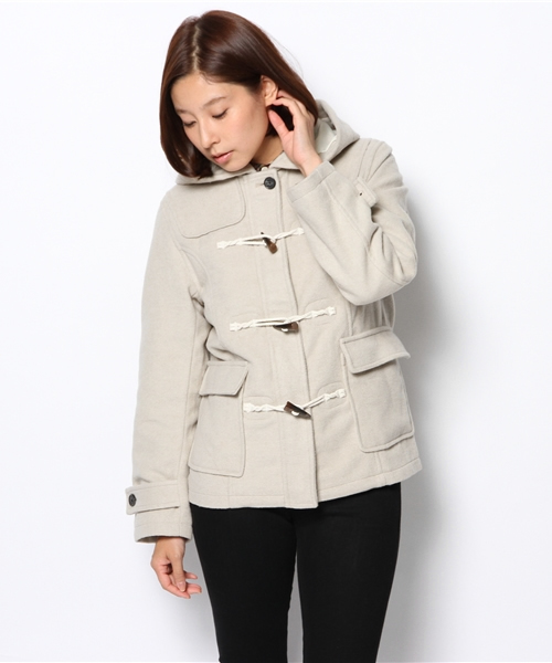 WEGO(ウィゴー)の「WEGO/ショートダッフルコート(ダッフルコート・レディース・アイボリー/ネイビー/キャメル/レッド・LARGE/MEDIUM)」の14枚目の写真